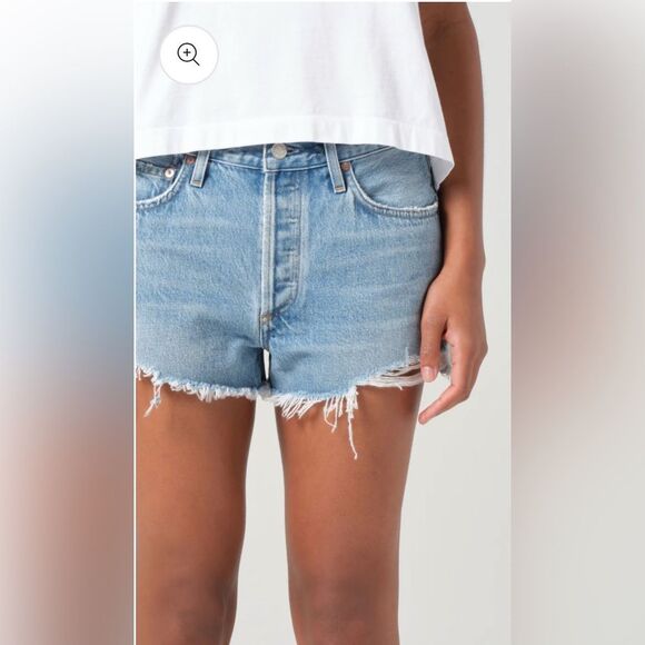 NNWOT 148.00 AGOLDE 28 PARKER VINTAGE CUT OFF SHORT - Picture 2 of 8